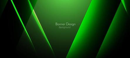 Abstract geometric green dynamic illustration background vector