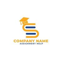 S Sign Logo Template Education Logo