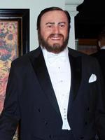 Amsterdam, The Netherlands,  2015 - Luciano Pavarotti life size wax statue in Madame Tussauds. LondonMuseum.