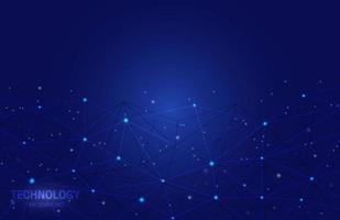 Abstract low poly Background with Connecting Dots and Lines. Low poly network  technology background vector