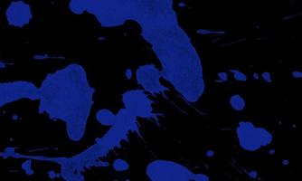 blue ink splashes. Grunge splatters. Abstract background. photo