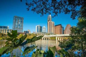 horizonte del centro de la ciudad de austin, texas foto