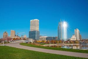 Milwaukee skyline in USA photo