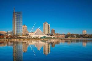Milwaukee skyline in USA photo