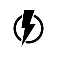 lightning icon simple design vector