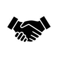 Business handshake vector icon