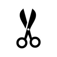 scissors glyph icon vector