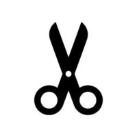 scissors glyph icon vector