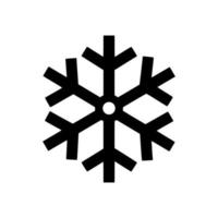 Diseño de ilustración de vector de icono de copo de nieve