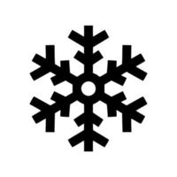 Diseño de ilustración de vector de icono de copo de nieve