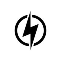 lightning icon simple design vector