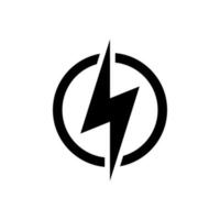 lightning icon simple design vector