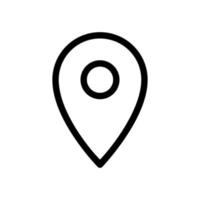 location icon line style vector