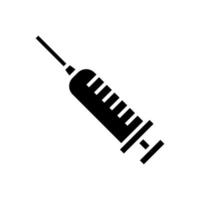 syringe icon vector black and white