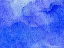 Blue watercolor background with spots, dots, blurred circles photo