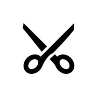 scissors glyph icon vector