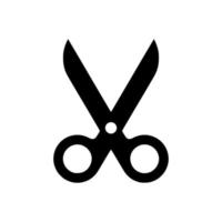 scissors glyph icon vector