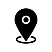 location icon glyph style vector