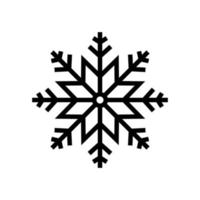 icono de copo de nieve. icono de nieve aislado sobre fondo blanco. símbolo de invierno, congelado, navidad, vacaciones de año nuevo. vector