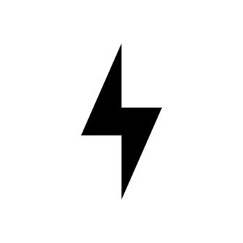 lightning icon simple design vector