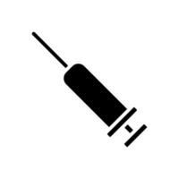 syringe icon vector black and white