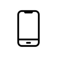 Smartphone vector icon. Phone black symbol isolated on white background. Vector EPS 10
