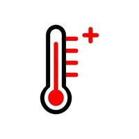 thermometer icon in trendy flat design vector