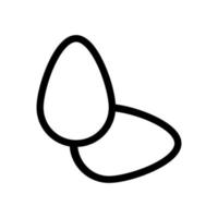 egg line icon vector