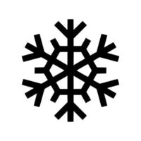 Diseño de ilustración de vector de icono de copo de nieve