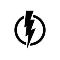 lightning icon simple design vector