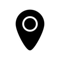 location icon glyph style vector