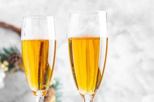 vino espumoso copa de champán fiesta navideña cóctel vino foto