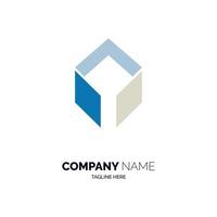 cube logo template design vector for brand or company and other