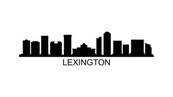 Horizonte de Lexington em um fundo branco video