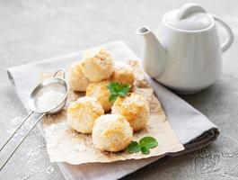 Sweet coconut cookies photo