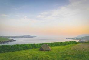 Wild caming by the coast photo