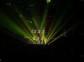 vista del paisaje de luces de concierto foto
