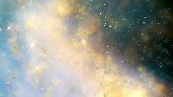 espiral galaxia vía láctea sistema solar timelapse cielo nocturno estrellas fondo hermosa nebulosa animación video