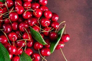 Fresh delicious cherries of fresh harvest photo