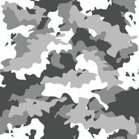 Grey Army Camouflage Seamless Pattern