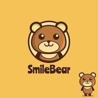 Cute Teddy Bear mascot logo design inspiration