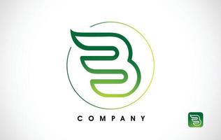 b logo. vector de diseño de icono de letra b