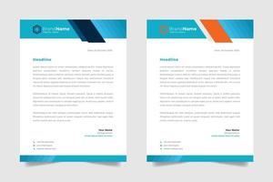 Latest Letterhead Template vector