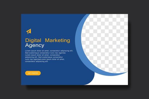 Stylish Vector Digital marketing banner design