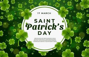 Realistic Clover of Saint Patrick's Day vector