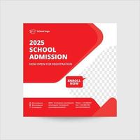 Education Social Media Post vector