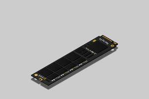 NVME Express M.2 memory realistic 3d isometric illustration, random access memory, personal computer hardware component vector