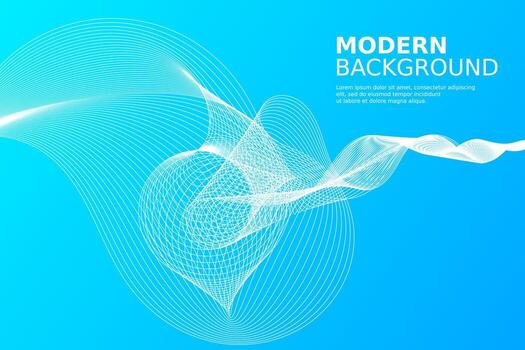 Abstract wave element for design. Digital frequency track equalizer vector