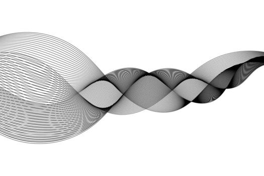 Abstract wave element for design. Digital frequency track equalizer vector