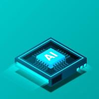 5G network processor illustration. Mobile wireless internet of next generation. Isometric futuristic micro chip. micro chip illustration vector